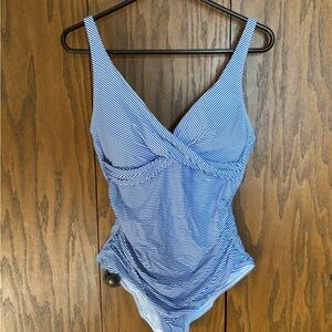 NWOT Sea Level Australia Blue Striped One Piece Swimsuit